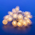 Гирлянда-нить светодиодная Uniel Шишки Теплый белый свет (2,8 м)