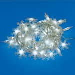 Гирлянда-нить светодиодная Uniel Снежинки-2 Белый свет (7 м)