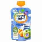 Пюре ФрутоНяня с 6 мес. Яблоко абрикос сливки (90 г)