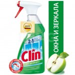 Средство для стекол и зеркал Clin Окна и Стекла Яблоко (500 мл)