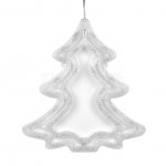 Фигура новогодняя светодиодная Uniel Елочка Белый свет (35 х 43 см)