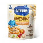 Каша молочная Nestle с 12 мес. Шагайка Мультизлаковая Яблоко, земляника садовая, персик (190 г)