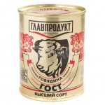 Говядина Главпродукт тушеная ГОСТ высший сорт (338 г)