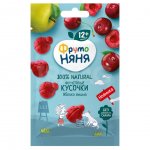 Кусочки фруктовые ФрутоНяня с 12 мес. Яблоко вишня (15 г)