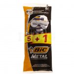 Станок для бритья одноразовый Bic Metal для жесткой щетины (6 шт.)