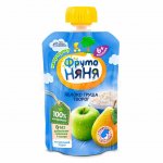Пюре ФрутоНяня с 6 мес. Яблоко груша творог (90 г)