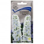 Семена Поиск Дельфиниум Галахад махровый Белый (0,1 г)