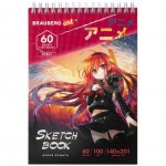Скетчбук Brauberg Art белая бумага Аниме (60 л.)