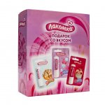 Набор подарочный Лакомка Подарок со вкусом (помада х 3 шт)