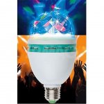 Лампа-проектор Volpe Disco RGB белый E27 3W