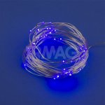 Гирлянда-нить на батарейках Uniel Роса 50LED Фиолетовый (5 м)