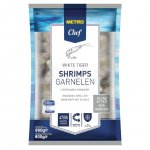 Креветки Тигровые Metro Chef без головы в панцире свежемороженые 21/25 (860 г)