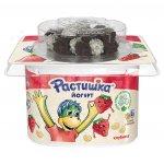 Йогурт Растишка с Клубникой и глазированным драже 3% (115 г)