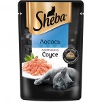 Корм влажный для кошек Sheba Ломтики в соусе Лосось (75 г)