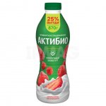 Йогурт питьевой Актибио клубника-земляника 1.5% (870 г)