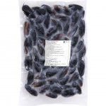 Мидии целые в раковине варено-мороженые 40/60 (1 кг)