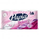 Туалетная бумага Papia Deluxe 4 слоя Dolce Vita (8 шт)