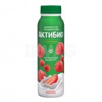 Йогурт питьевой Актибио клубника-земляника 1.5% (260 г)