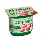 Йогурт Актибио клубника-яблоко-питахайя 2.9% (130 г)