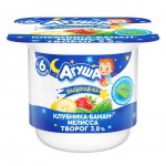 Творог Агуша Засыпайка клубника банан и мелисса 3.8% (100 г)