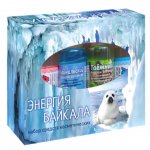 Набор подарочный Тайга продукт Энергия Байкала (бальзам для тела 3 шт. + гель для рук)