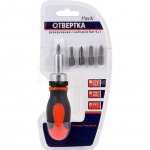 Отвертка реверсивная Park OTV07NB с набором бит (5 шт)