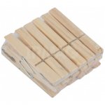 Прищепки бельевые Рыжий кот деревянные (12 шт)