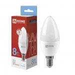 Лампа светодиодная InHome LED-Свеча-VC 8W 6500К (Е14)