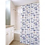 Штора для ванной Вилина 10 колец Гавань (180 х 180 см)