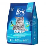 Корм сухой для котят Brit Premium Kitten с Курицей и лососем (2 кг)