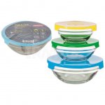 Набор мисок Mallony Insalato с крышками (3 шт)