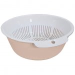 Миска-дуршлаг IDIland Bergamo круглая, бежевый