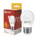 Лампа светодиодная InHome LED-Шар-VC 8W 3000К (Е27)