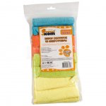 Салфетка для уборки Рыжий кот MFS-05 микрофибра 30 х 30 см (8 шт)