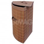 Корзина для белья Рыжий кот BLB-07-D бамбук (35 х 35 х 50 см)