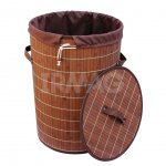 Корзина для белья Рыжий кот BLB-01-D бамбук (34,5 х 50 см)