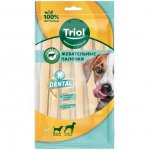Палочки жевательные для собак Triol Dental белые 15 см (8 шт)