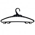 Вешалка-плечики для одежды IDIland Rambai 48-50 пластик, Черная