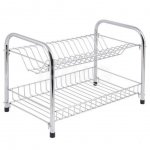 Сушилка для посуды Рыжий Кот двухуровневая (39,50 х 24 х 28 см)