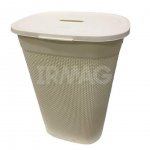 Корзина для белья с крышкой Oslo, молочный (55 л)