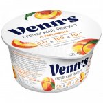 Йогурт греческий Venn`s обезжиренный с Персиком (130 г)