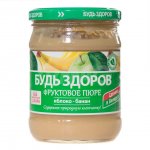 Пюре Будь Здоров Яблоко-банан (450 г)