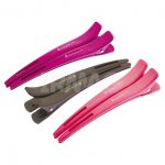 Зажим для волос Dewal CL2602 Карбоновый, цветной, 12 см (6 шт)