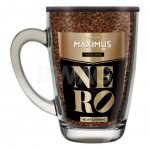 Кофе растворимый Maximus сублимированный Nero в стеклянной кружке (70 г)