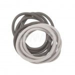 Резинки для волос Dewal Midi, силиконовые черные и серые (12 шт)