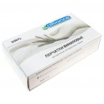 Перчатки одноразовые Alliance виниловые неопудренные Размер M (100 шт)