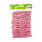 Зажим для волос Melon Pro CH85539р Пластик розовый (12 шт)