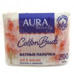 Ватные палочки Aura (200 шт)