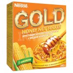 Завтрак готовый Nestle Gold Honey Nut Flakes Хлопья кукурузные с медом и арахисом (300 г)
