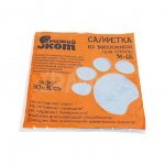 Салфетка для стекла Рыжий кот M-05 микрофибра голубая (30 х 30 см)